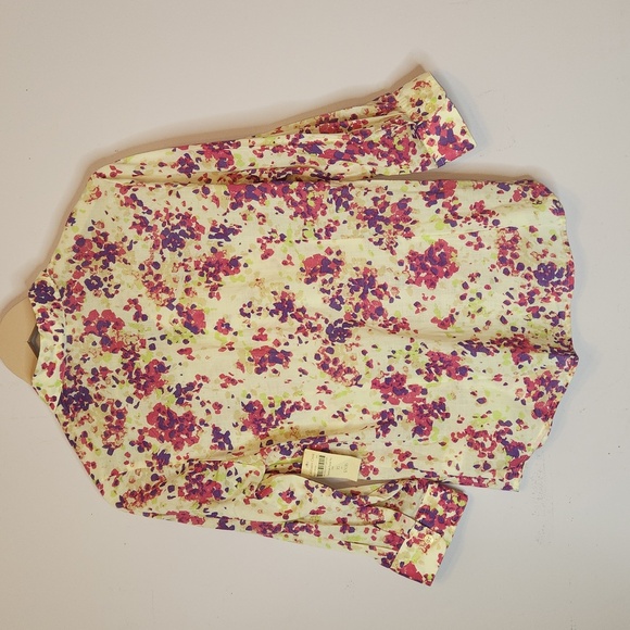 COLDWATER CREEK Savannah Floral No Iron Shirt, size XS - Picture 3 of 11